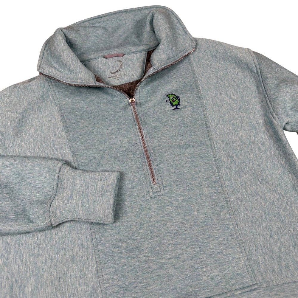 The Tree Farm x Zero Restriction Womens XS Fleece Lined Quarter Zip Tree Monster